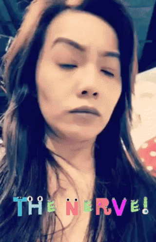 Woman With Eyes Closed Close Up GIF
