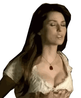 Woman with Eyes Closed Wearing Red Pendant Necklace