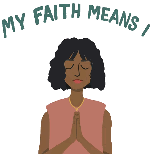 Woman with Faith Quote Empathize Forgive