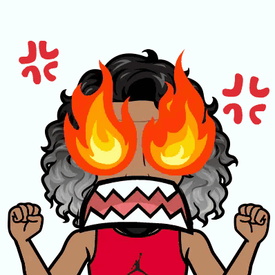 Woman With Flames In Eyes GIF