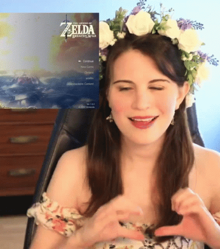Woman With Flower Crown Smiling GIF