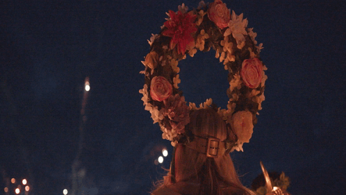 Woman with Flower Wreath