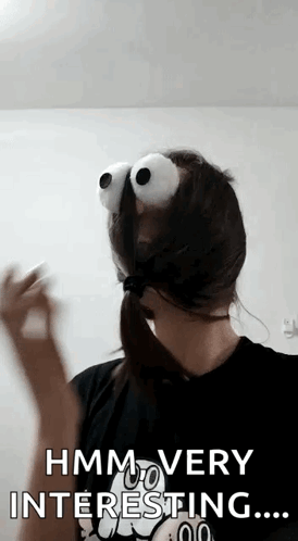 Woman With Giant Googly Eyes Says Hmm Interesting