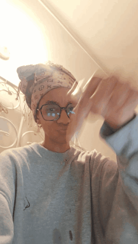 Woman With Glasses and Louis Vuitton Headband