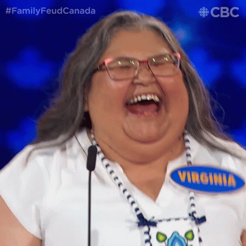 Woman With Glasses and Name Tag Virginia