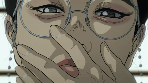 Woman With Glasses Covering Face With Hand
