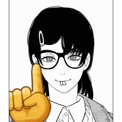 Woman With Glasses Giving Thumbs Up