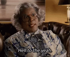 Woman With Glasses Saying Hell Yeah GIF