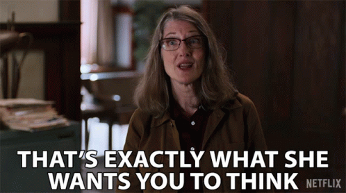 Woman with Glasses Saying That's What She Wants