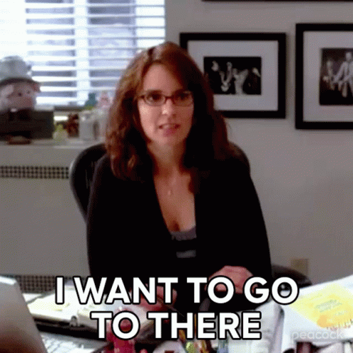 Woman With Glasses Says I Want To Go To There GIF