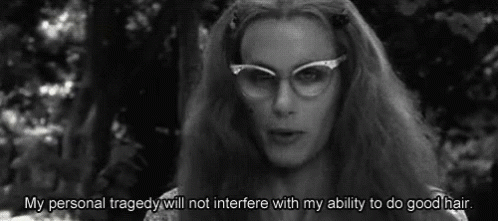 Woman With Glasses Says My Personal Tragedy Will Not Interfere With My Ability to Do Good Hair