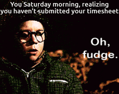 Woman With Glasses Says Oh Fudge