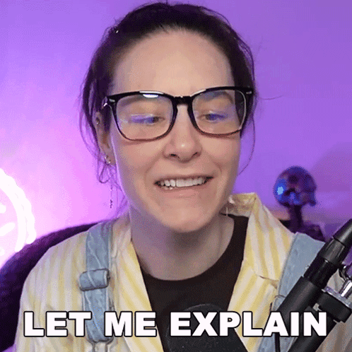 Woman With Glasses Smiling Let Me Explain GIF