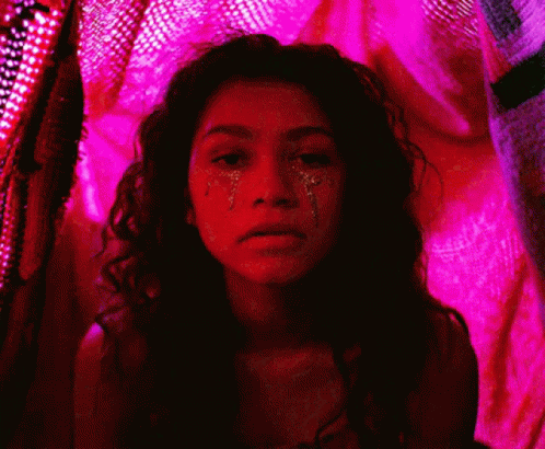 Woman with Glitter and Tears