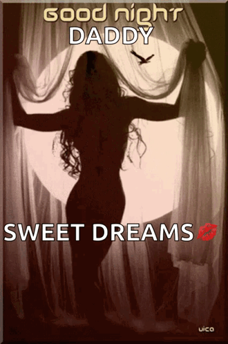 Woman with Good Night Daddy Sweet Dreams