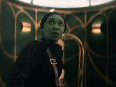 Woman With Green Face and Buckle