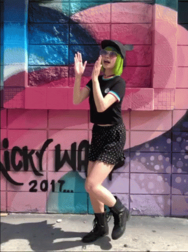 Woman with Green Hair Ricky Win 2017