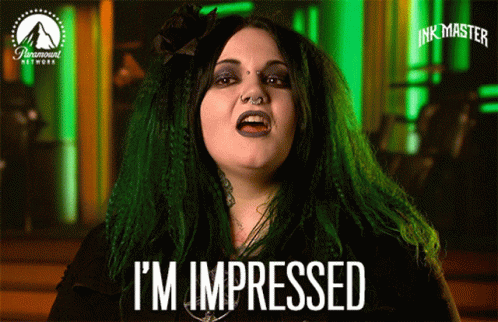 Woman With Green Hair Says I'm Impressed