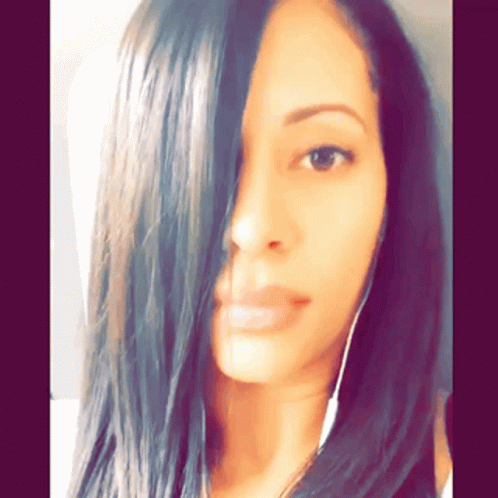 Woman With Hair Covering Half Face