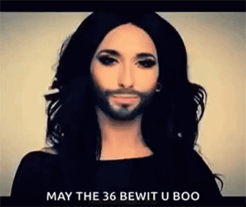Woman With Hairy Beard GIF
