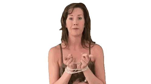 Woman with Hands Tied
