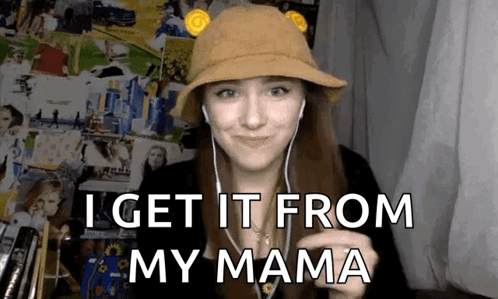 Woman With Headphones and Hat on Video Call