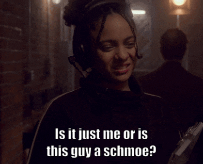 Woman with Headphones Asking Is This Just Me