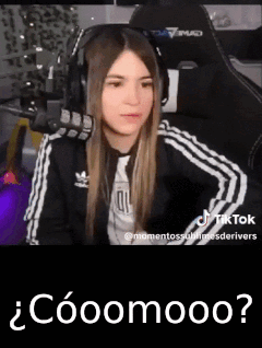 Woman With Headphones at Microphone Saying Cooomoooo
