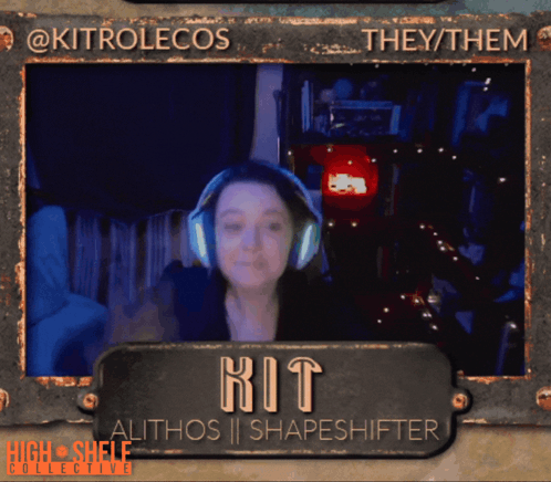 Woman with Headphones Named Kit