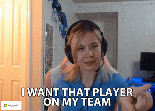 Woman With Headphones Says I Want That Player