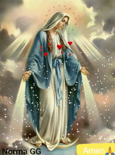 Woman with Hearts and Amen