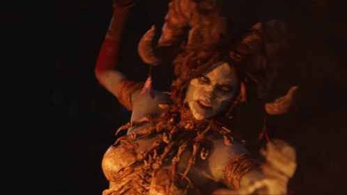 Woman with Horns Dancing