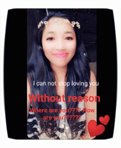 Woman With I Cannot Stop Loving You Without Reason