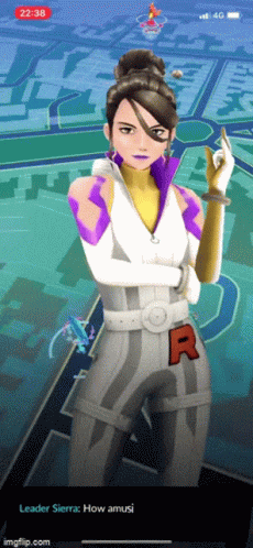 Woman With Letter R On Shirt GIF