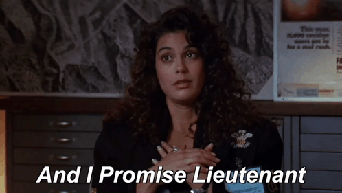 Woman With Lieutenant Name Tag GIF