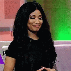 Woman With Long Black Hair Smiling GIF