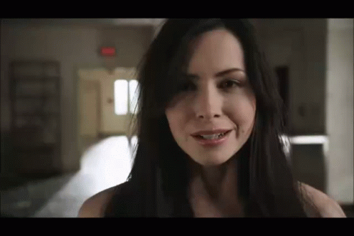 Woman with Long Dark Hair Smiling