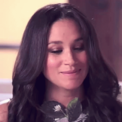 Woman With Long Dark Hair Smiling