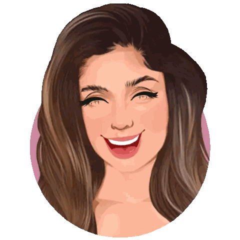 Woman with Long Hair Laughing