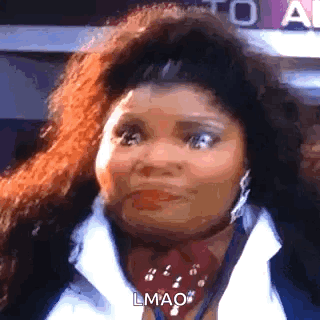 Woman With Long Hair Making Face GIF