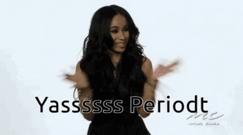 Woman With Long Hair Making Funny Face Periodt