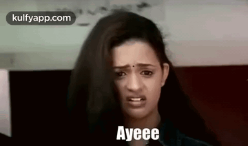 Woman With Long Hair Saying Ayeeee