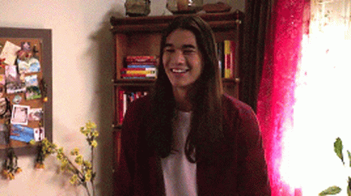 Woman With Long Hair Smiling