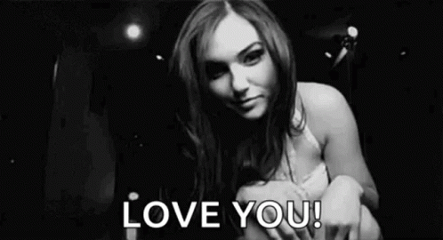 Woman with Love You Text
