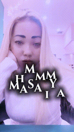 Woman with Mmmm Masaia Text