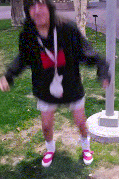 Woman With Necklace Letter R GIF