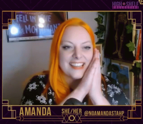 Woman With Orange Hair Smiling Fell In Love