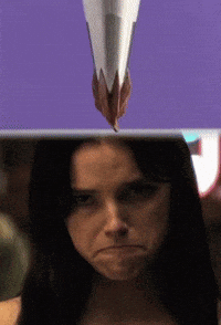Woman With Paper Cone on Head