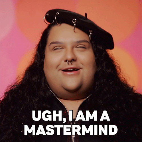Woman with Piercings and Black Hat Says Ugh I Am a Mastermind
