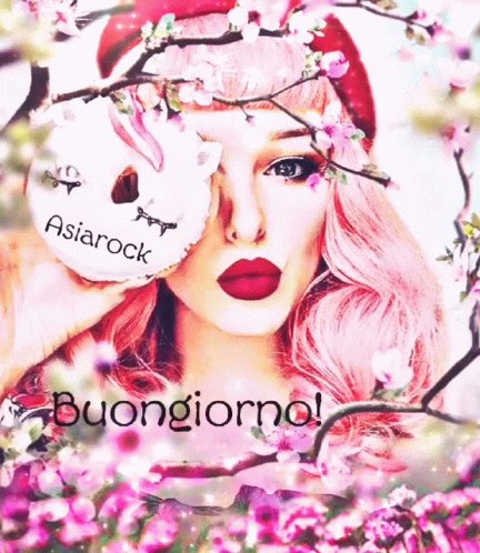 Woman With Pink Hair Holding Donut Asiarock Buongiorno